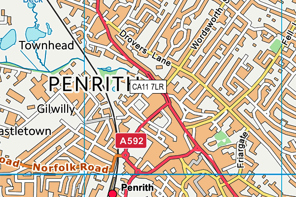 CA11 7LR map - OS VectorMap District (Ordnance Survey)