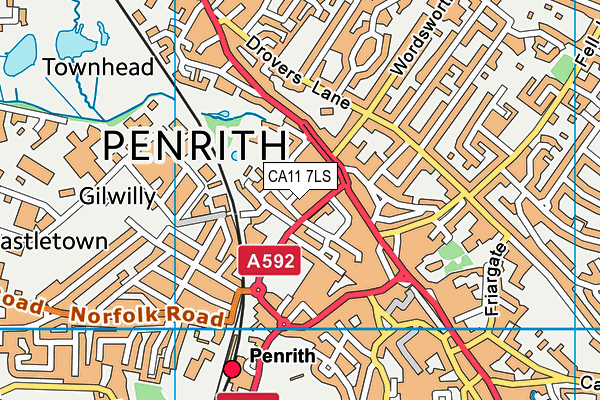 CA11 7LS map - OS VectorMap District (Ordnance Survey)