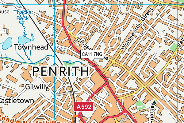 CA11 7NG map - OS VectorMap District (Ordnance Survey)