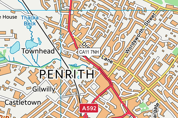 CA11 7NH map - OS VectorMap District (Ordnance Survey)