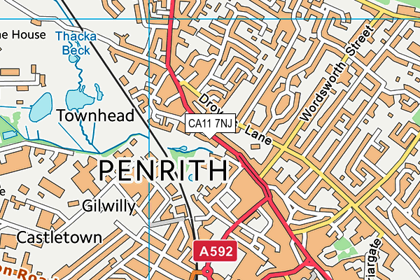 CA11 7NJ map - OS VectorMap District (Ordnance Survey)