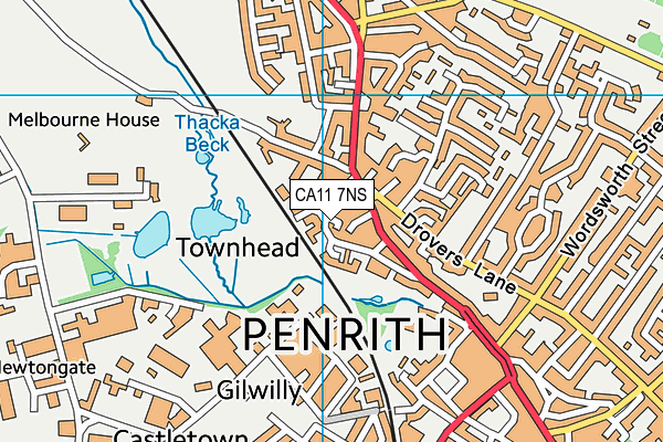 CA11 7NS map - OS VectorMap District (Ordnance Survey)