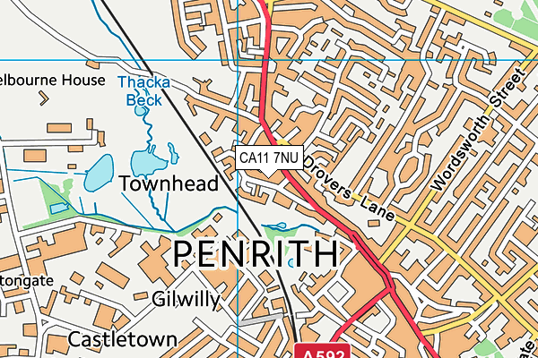 CA11 7NU map - OS VectorMap District (Ordnance Survey)