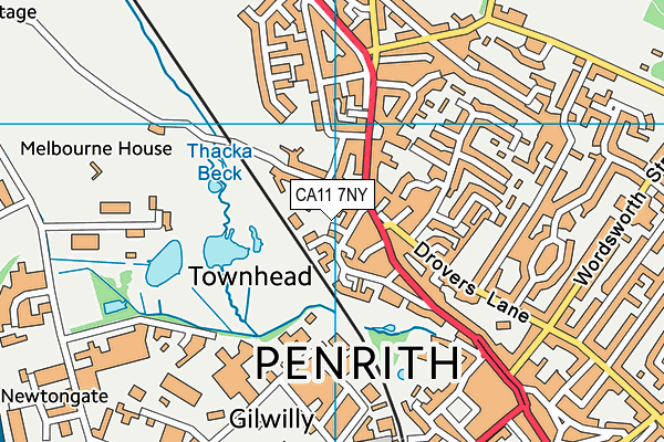 CA11 7NY map - OS VectorMap District (Ordnance Survey)