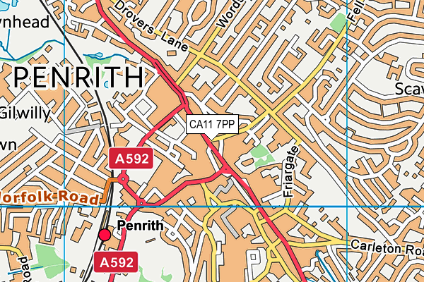 CA11 7PP map - OS VectorMap District (Ordnance Survey)