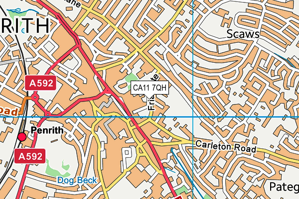 CA11 7QH map - OS VectorMap District (Ordnance Survey)