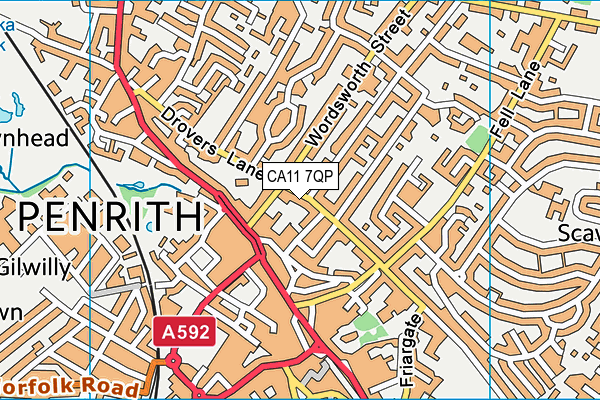 CA11 7QP map - OS VectorMap District (Ordnance Survey)