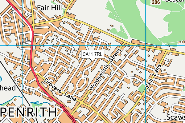 Map of ARMSTRONG PROPERTIES (PENRITH) LIMITED at district scale