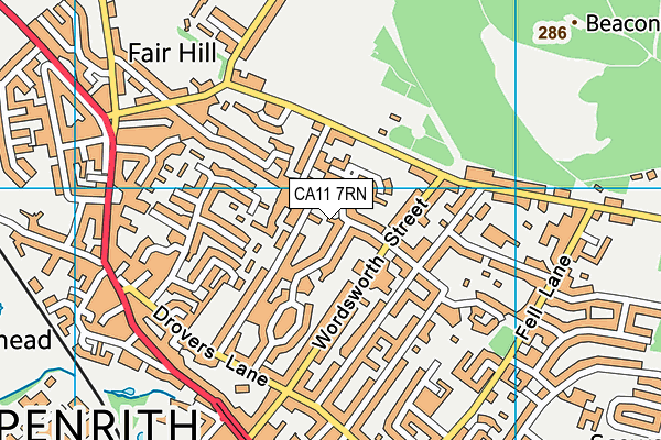 CA11 7RN map - OS VectorMap District (Ordnance Survey)