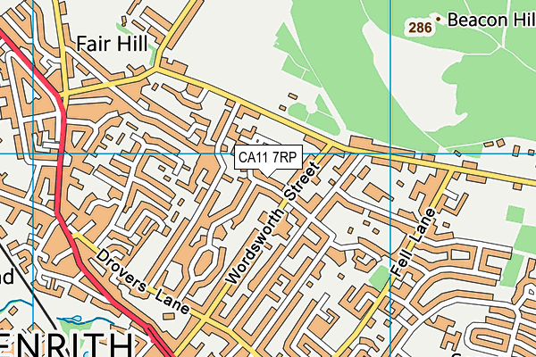 CA11 7RP map - OS VectorMap District (Ordnance Survey)