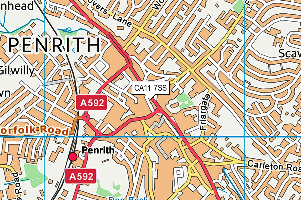 CA11 7SS map - OS VectorMap District (Ordnance Survey)