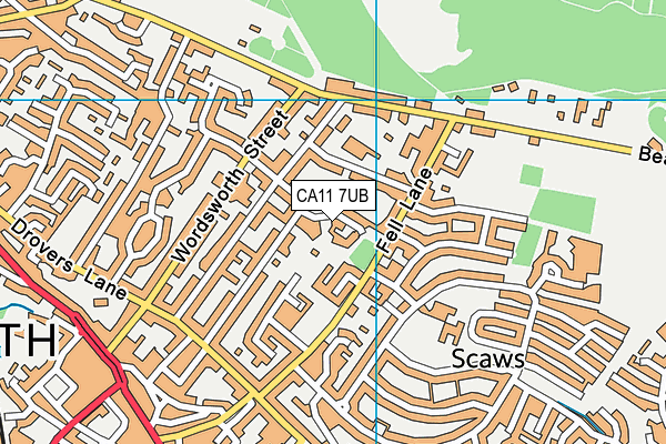 CA11 7UB map - OS VectorMap District (Ordnance Survey)
