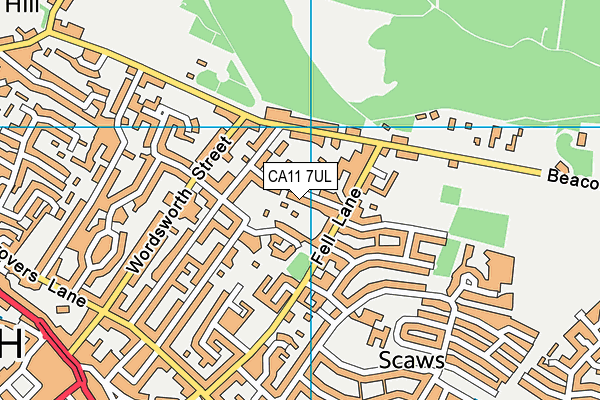 CA11 7UL map - OS VectorMap District (Ordnance Survey)