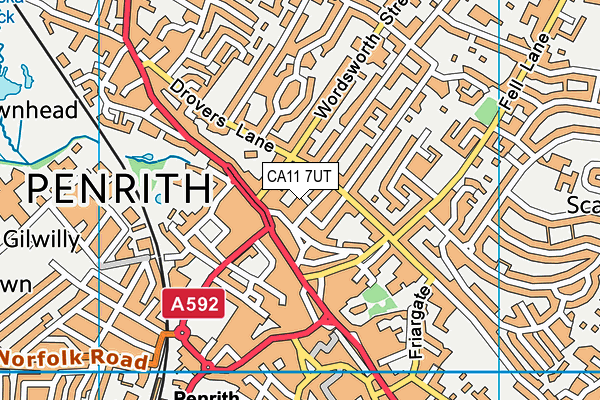 CA11 7UT map - OS VectorMap District (Ordnance Survey)