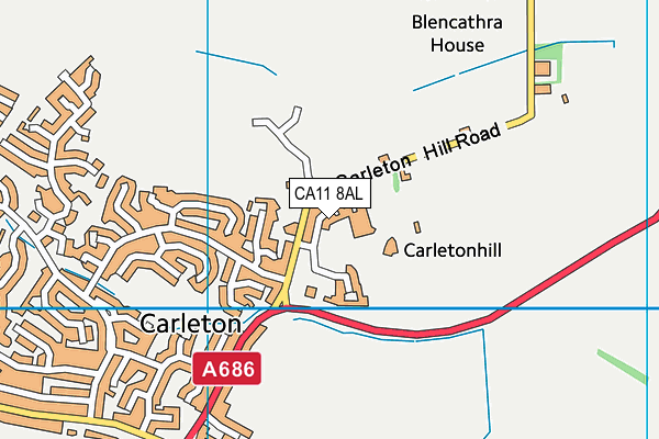 CA11 8AL map - OS VectorMap District (Ordnance Survey)