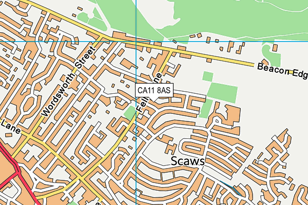 CA11 8AS map - OS VectorMap District (Ordnance Survey)