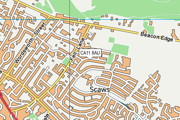 CA11 8AU map - OS VectorMap District (Ordnance Survey)