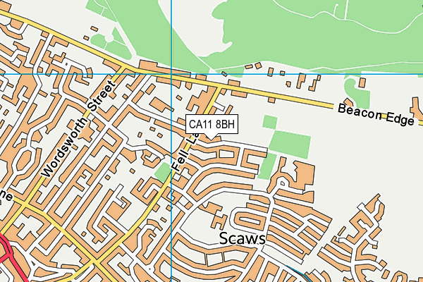 CA11 8BH map - OS VectorMap District (Ordnance Survey)