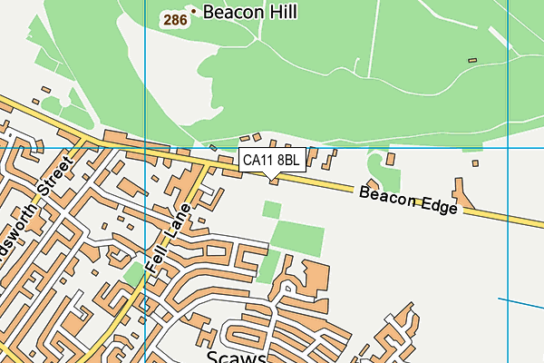 CA11 8BL map - OS VectorMap District (Ordnance Survey)