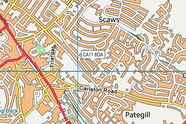 CA11 8DA map - OS VectorMap District (Ordnance Survey)