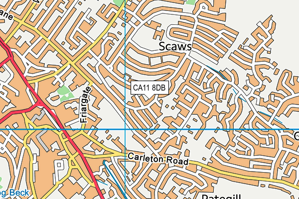 CA11 8DB map - OS VectorMap District (Ordnance Survey)