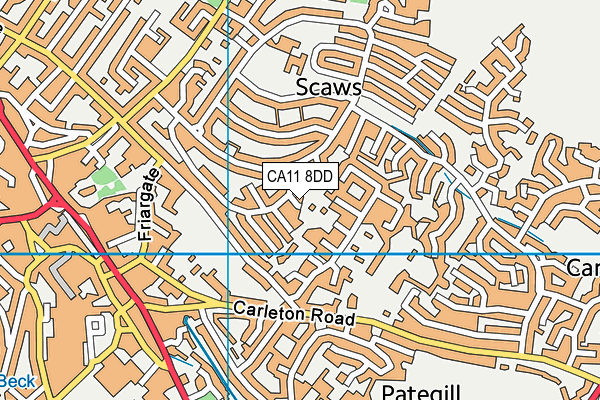 CA11 8DD map - OS VectorMap District (Ordnance Survey)