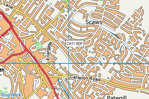 CA11 8DF map - OS VectorMap District (Ordnance Survey)