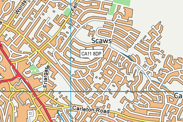 CA11 8DP map - OS VectorMap District (Ordnance Survey)