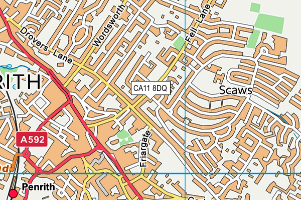 CA11 8DQ map - OS VectorMap District (Ordnance Survey)