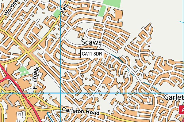 CA11 8DR map - OS VectorMap District (Ordnance Survey)