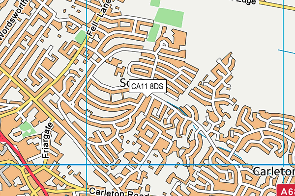 CA11 8DS map - OS VectorMap District (Ordnance Survey)