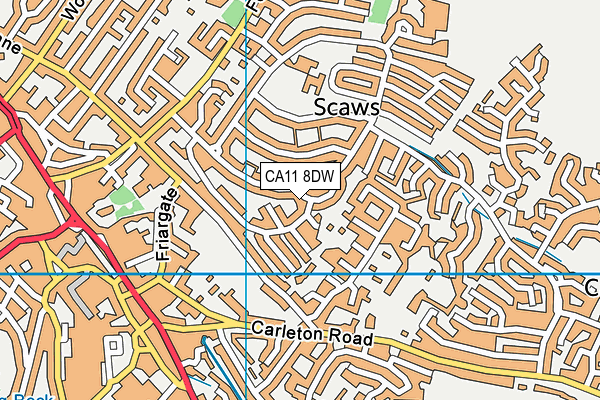 CA11 8DW map - OS VectorMap District (Ordnance Survey)