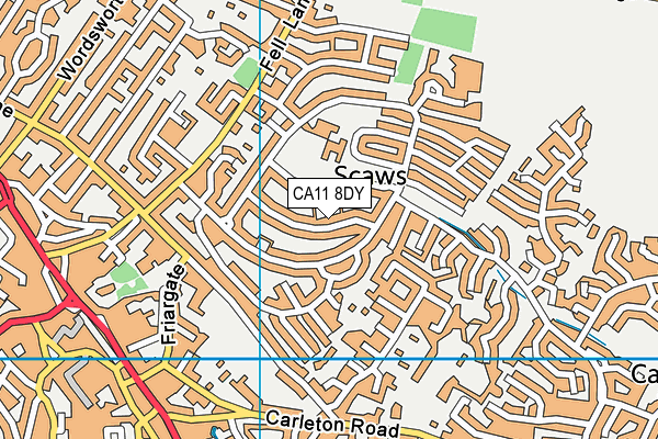 CA11 8DY map - OS VectorMap District (Ordnance Survey)