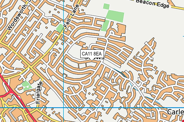 CA11 8EA map - OS VectorMap District (Ordnance Survey)