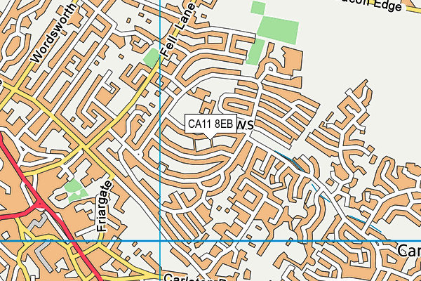 CA11 8EB map - OS VectorMap District (Ordnance Survey)