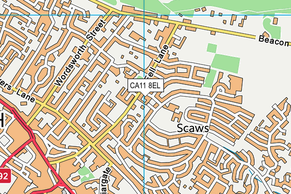 CA11 8EL map - OS VectorMap District (Ordnance Survey)