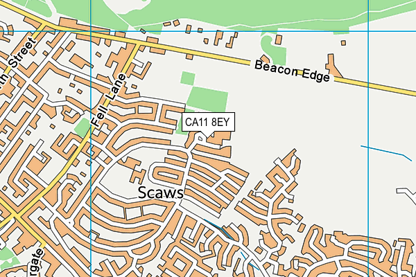 CA11 8EY map - OS VectorMap District (Ordnance Survey)