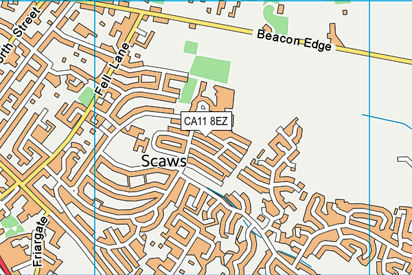 CA11 8EZ map - OS VectorMap District (Ordnance Survey)