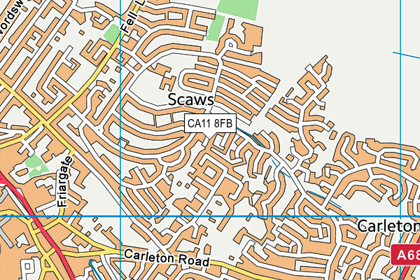 CA11 8FB map - OS VectorMap District (Ordnance Survey)