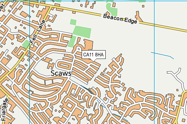 CA11 8HA map - OS VectorMap District (Ordnance Survey)