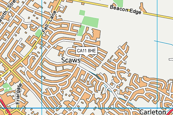 CA11 8HE map - OS VectorMap District (Ordnance Survey)