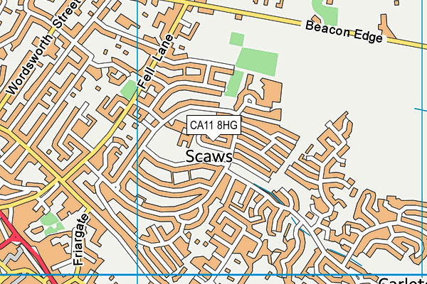 CA11 8HG map - OS VectorMap District (Ordnance Survey)