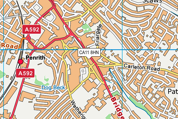 CA11 8HN map - OS VectorMap District (Ordnance Survey)