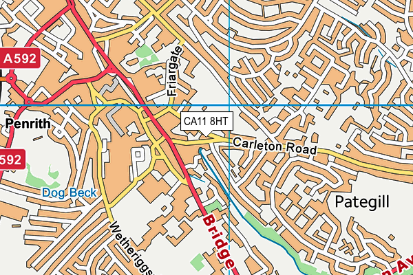 CA11 8HT map - OS VectorMap District (Ordnance Survey)