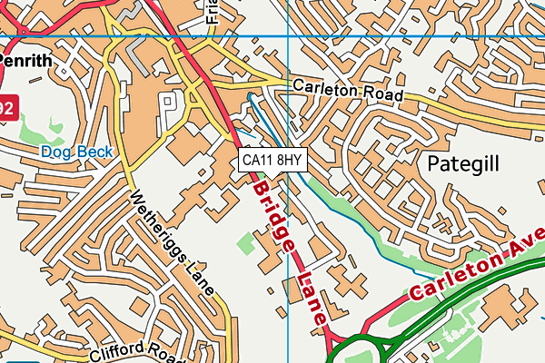 CA11 8HY map - OS VectorMap District (Ordnance Survey)