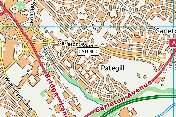 CA11 8LD map - OS VectorMap District (Ordnance Survey)