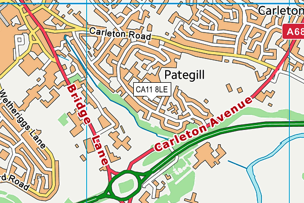 CA11 8LE map - OS VectorMap District (Ordnance Survey)