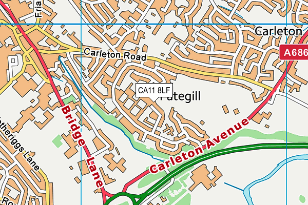 CA11 8LF map - OS VectorMap District (Ordnance Survey)