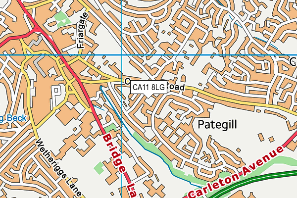 CA11 8LG map - OS VectorMap District (Ordnance Survey)