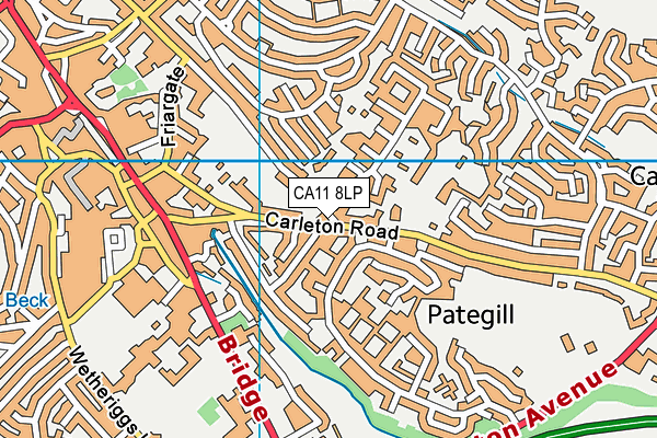 CA11 8LP map - OS VectorMap District (Ordnance Survey)